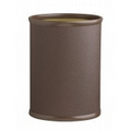 14" Oval Metal Fire Retardant w/ 13 Qt. Wastebasket (Cosmopolitan Mocha Brown)